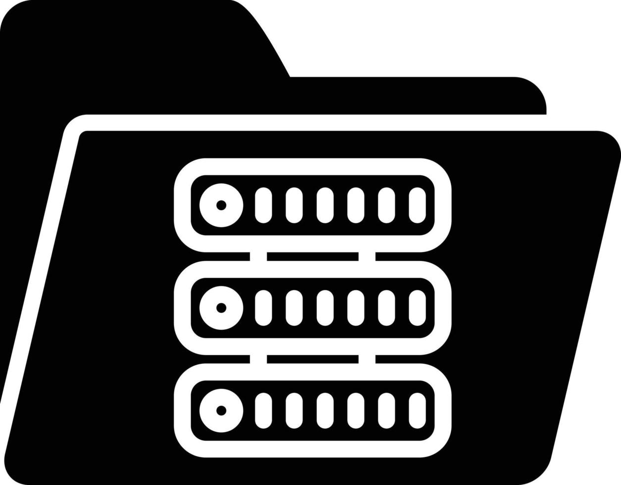 Data Server Glyph Icon vector