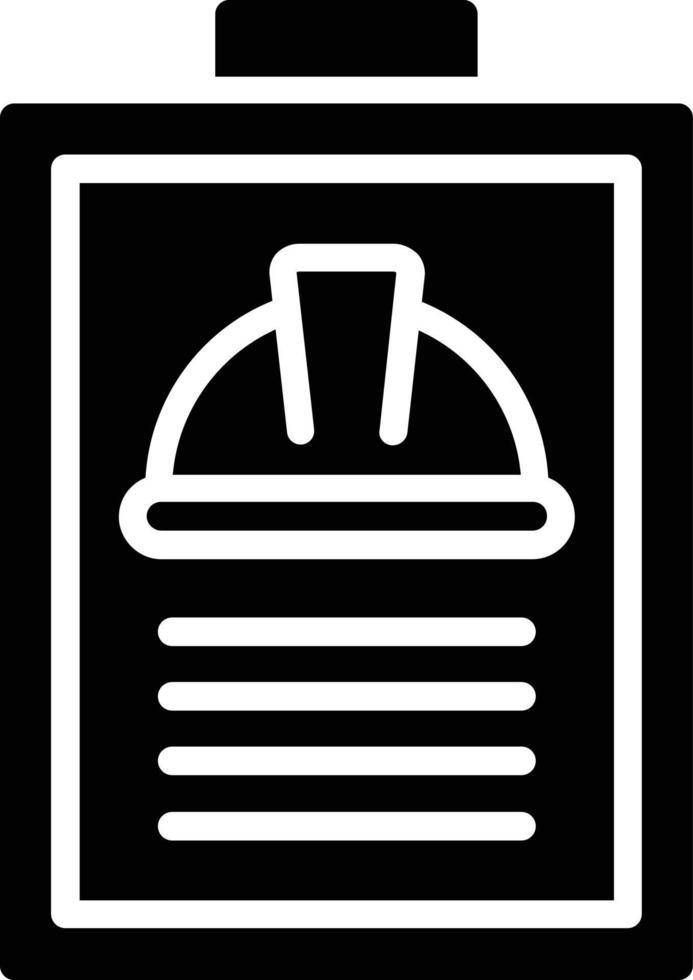 Clipboard Glyph Icon vector