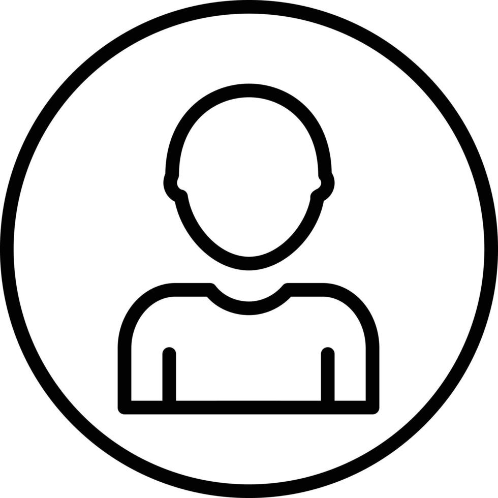 Profile Line Icon 10930569 Vector Art at Vecteezy