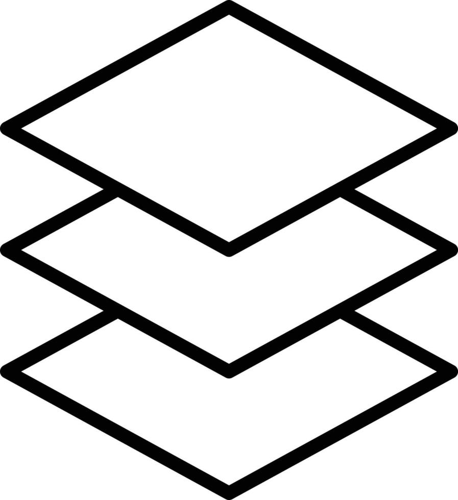 Layer Line Icon vector