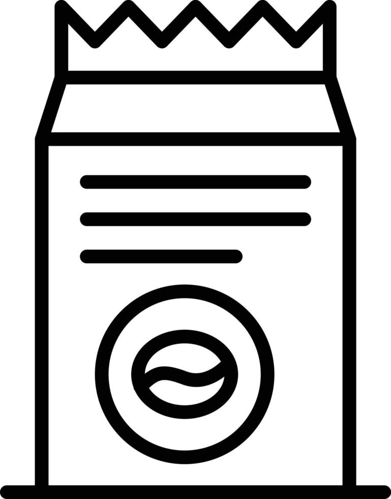 Instant Coffee Line Icon vector