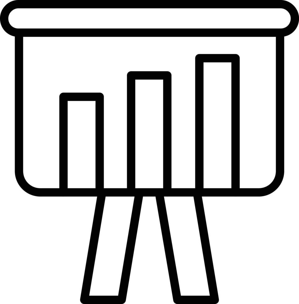 Presentation Line Icon vector