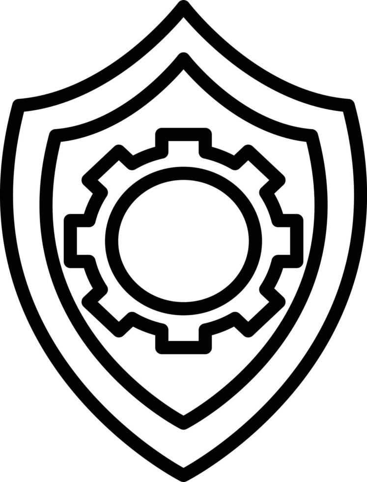 Data Protection Line Icon vector