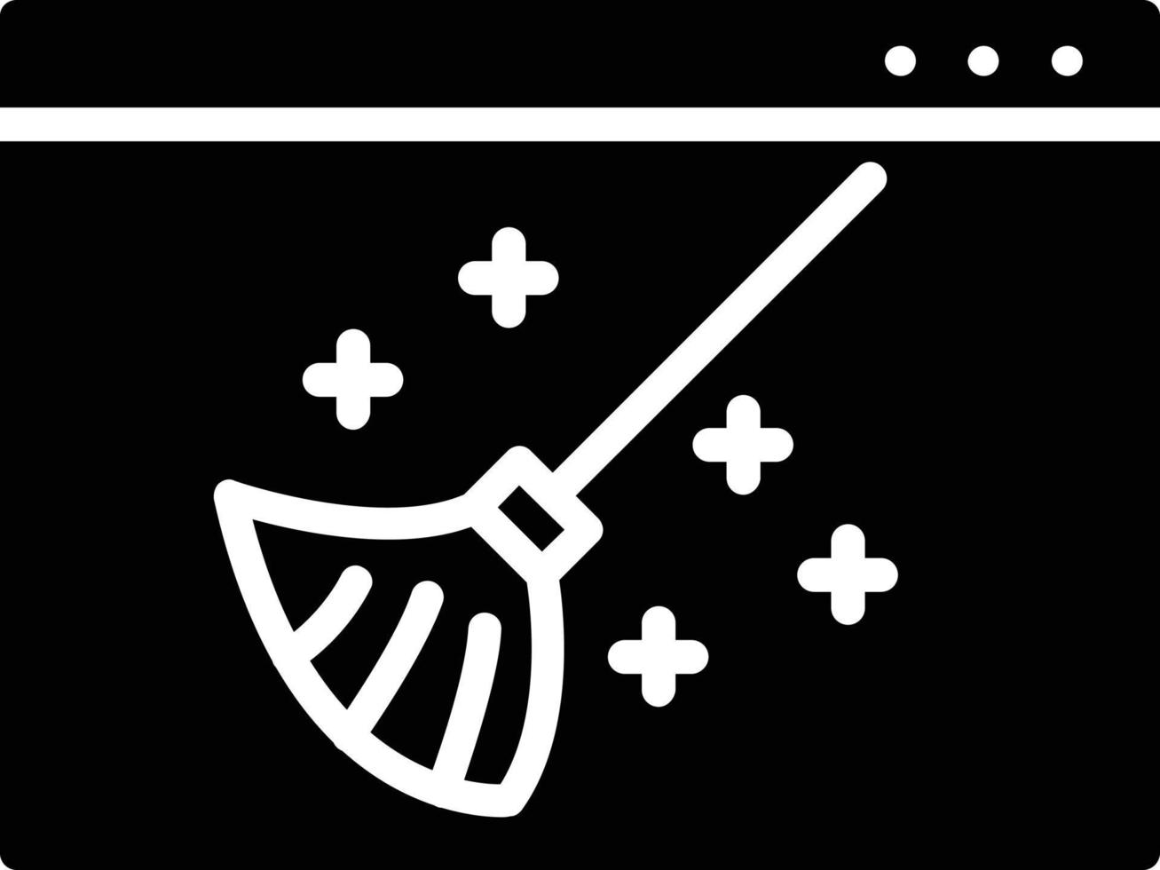 Clean Glyph Icon vector