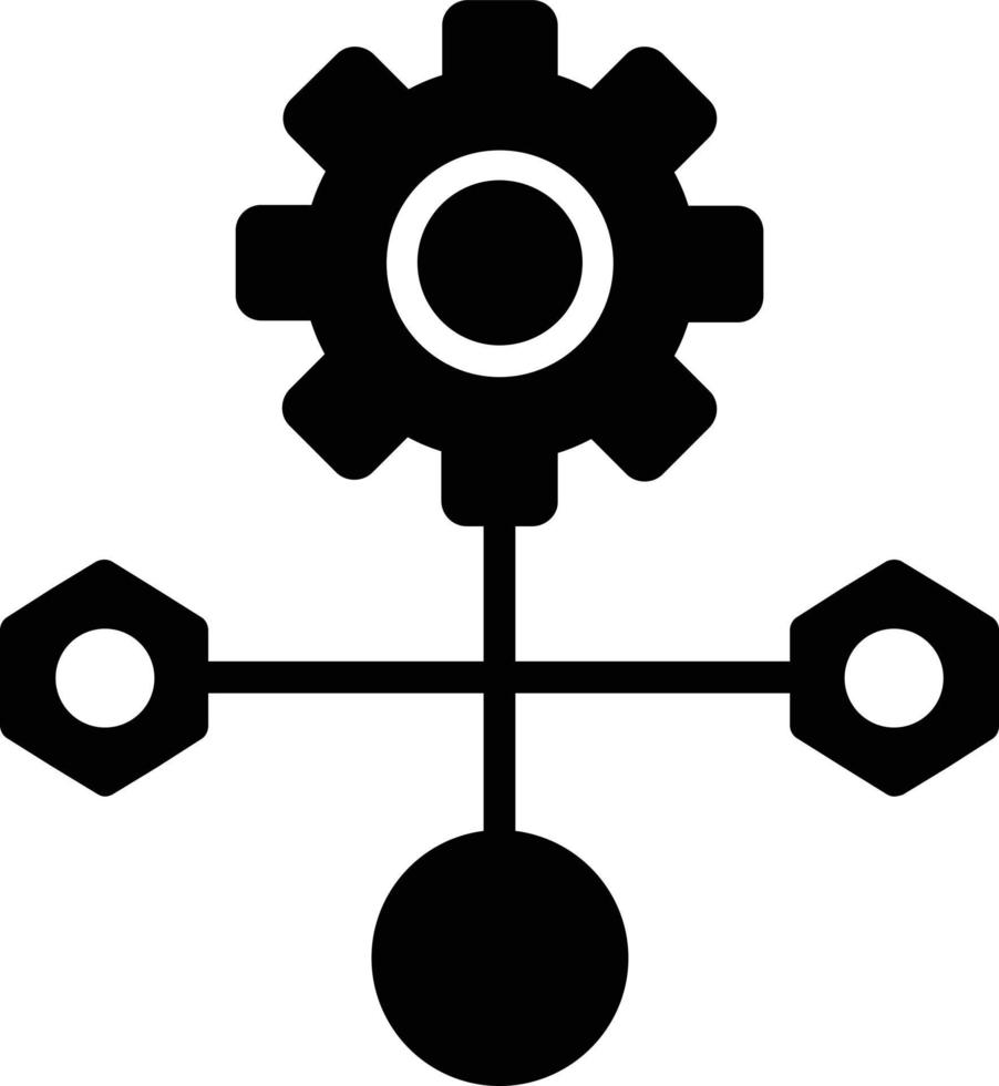 Workflow Glyph Icon vector