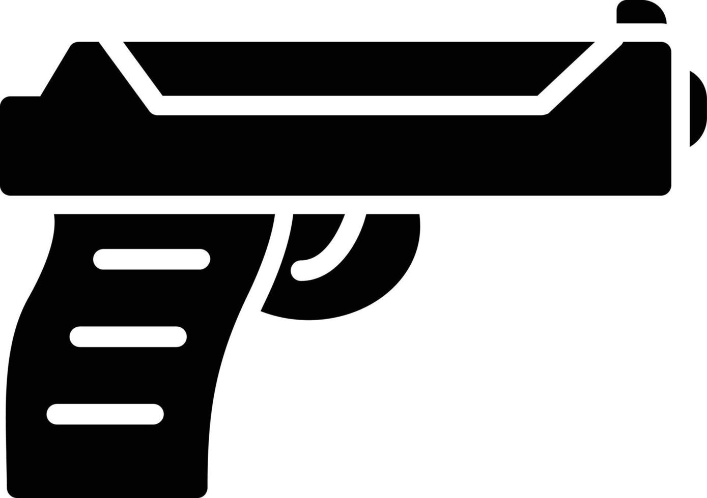 icono de glifo de pistola vector