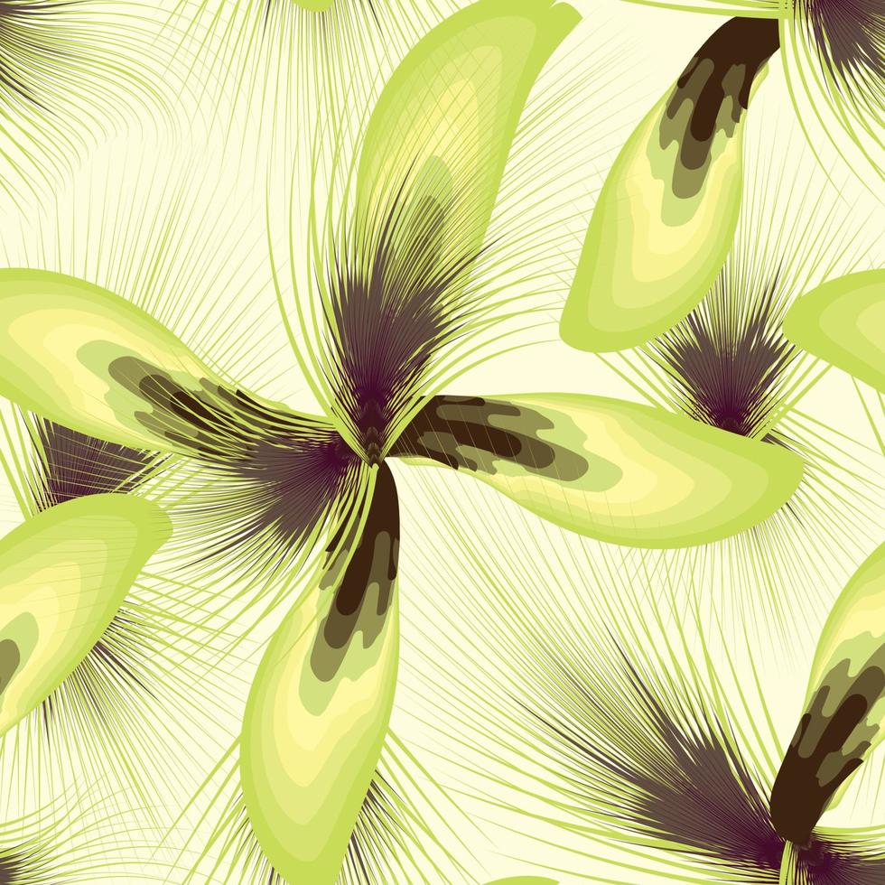 green leaves seamless pattern on beige background. botanical seamless pattern. nature wallpaper. tropical background. jungle wallpaper. nature decorative. spring wallpaper. Floral background. Summer vector