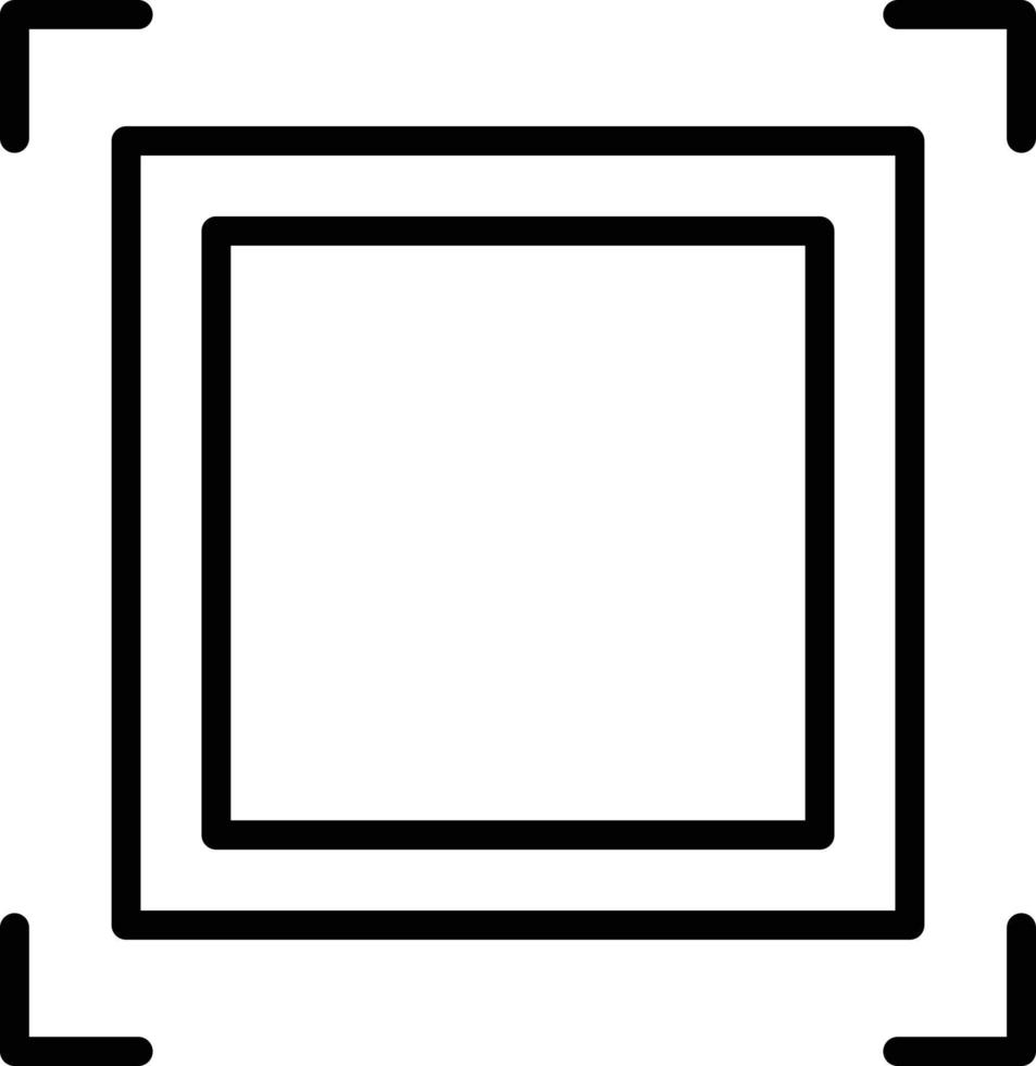 Square Line Icon vector