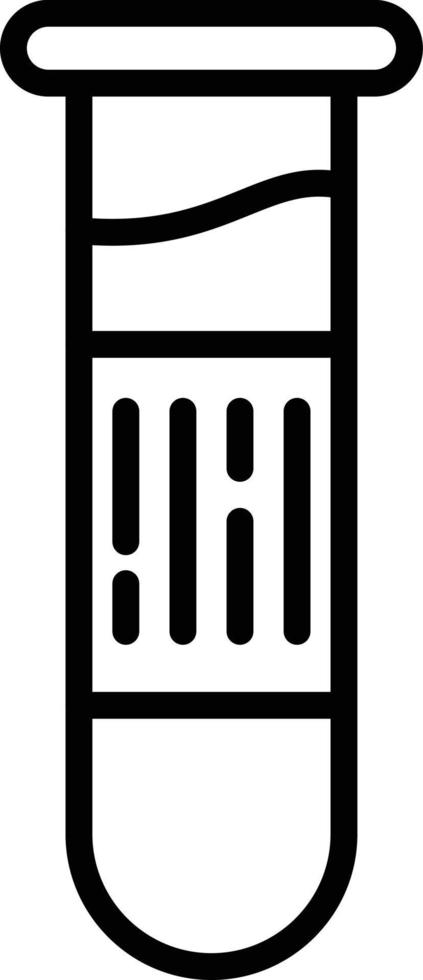 Test Tube Line Icon vector