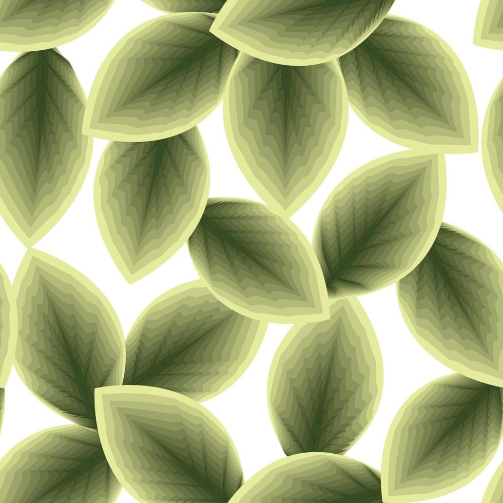 green leaves seamless pattern on white background. nature background. tropical wallpaper. nature decorative. fashionable prints texture. print and textile. autumn themed. spring wallpaper. summer vector