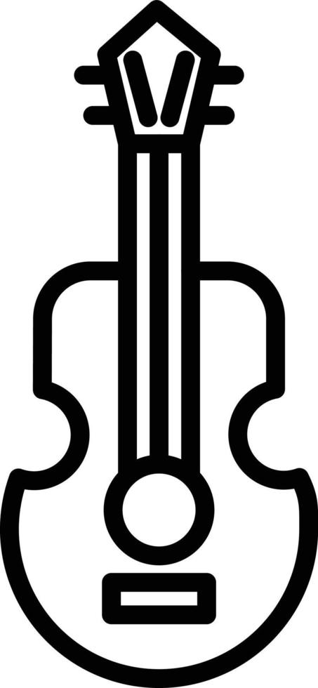 Guitar Line Icon vector