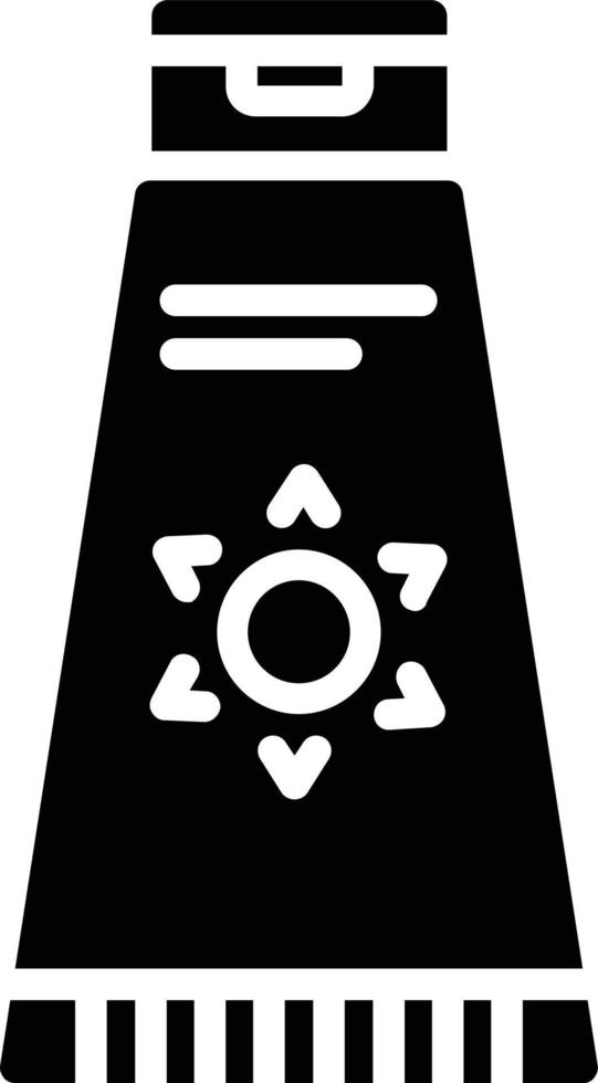Suncream Glyph Icon vector