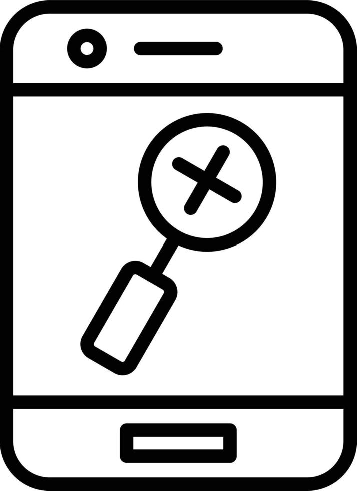 Search Line Icon vector
