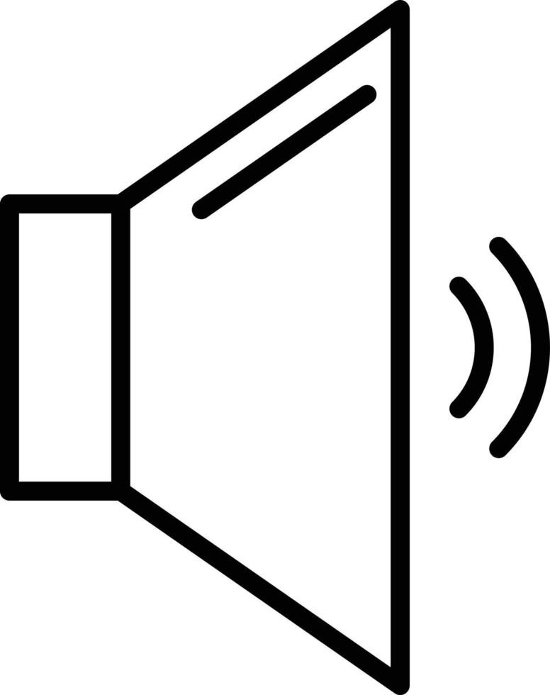 Speaker Line Icon 10931055 Vector Art at Vecteezy