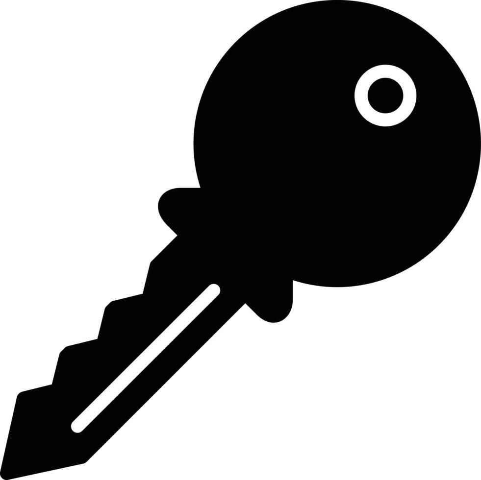 Key Glyph Icon vector