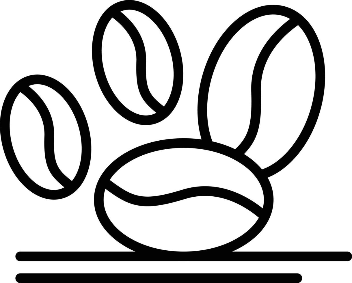 Beans Line Icon vector