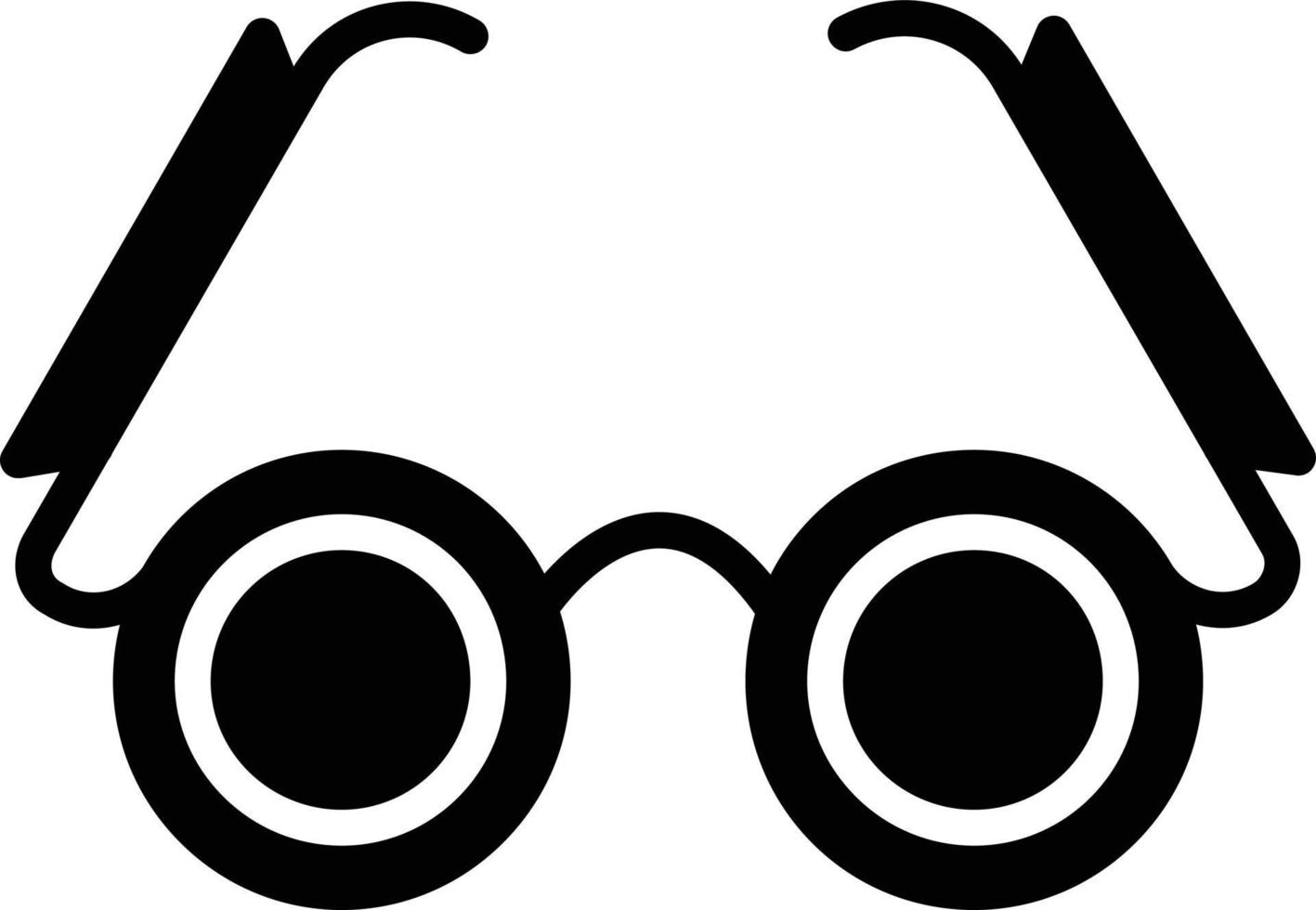 Glasses Glyph Icon vector