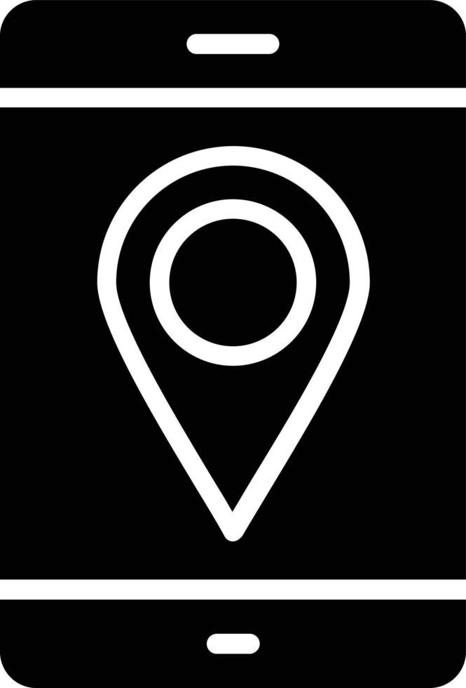 Location Glyph Icon vector