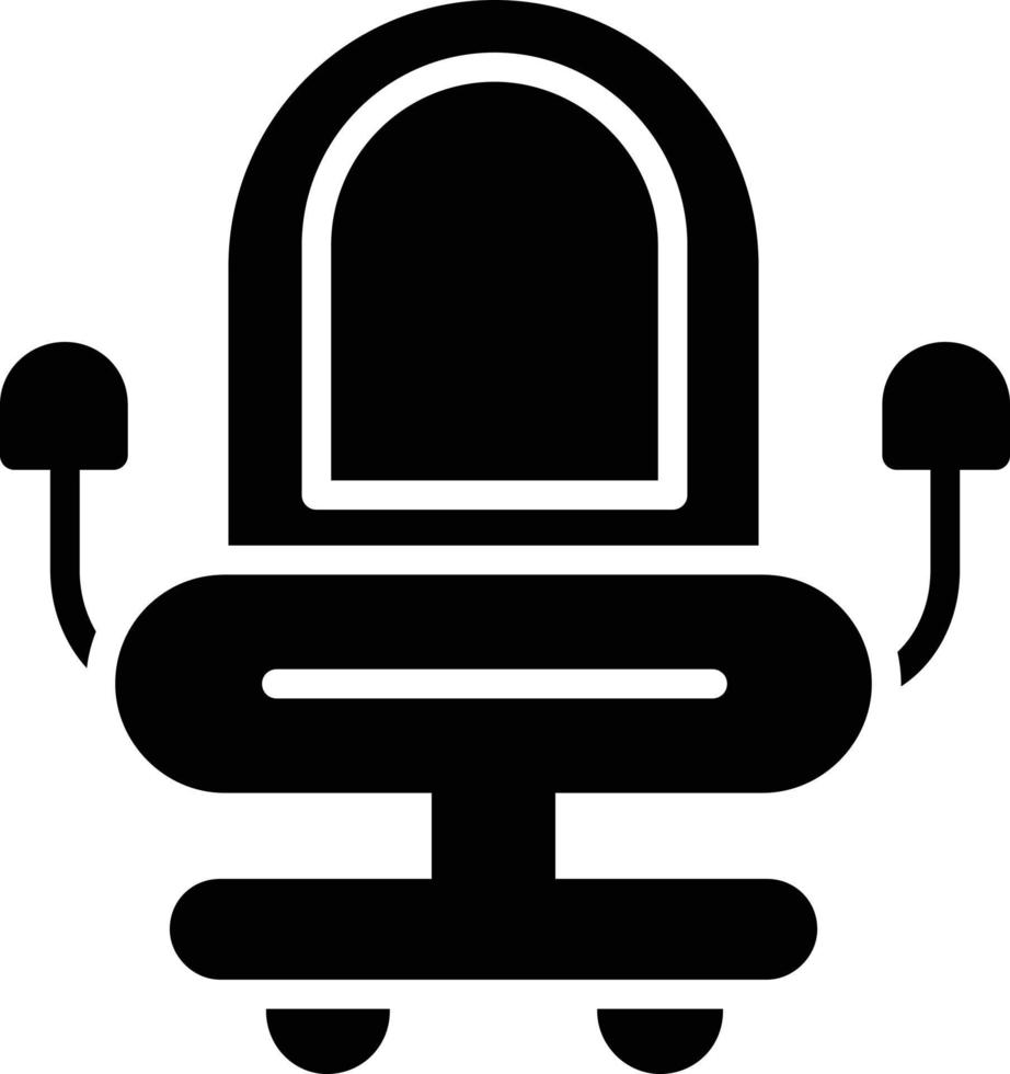 Chair Glyph Icon vector