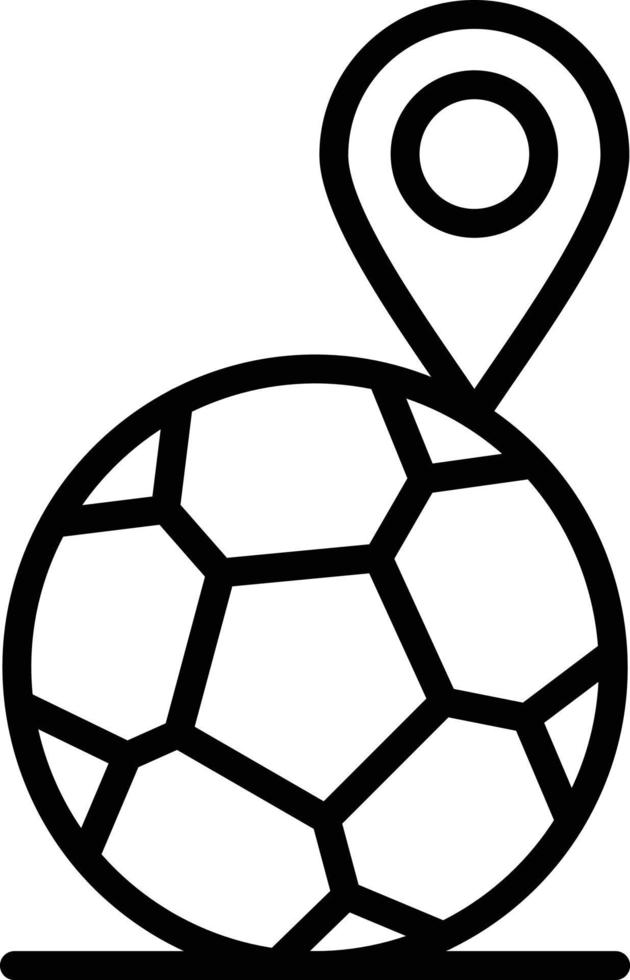 Location Line Icon vector