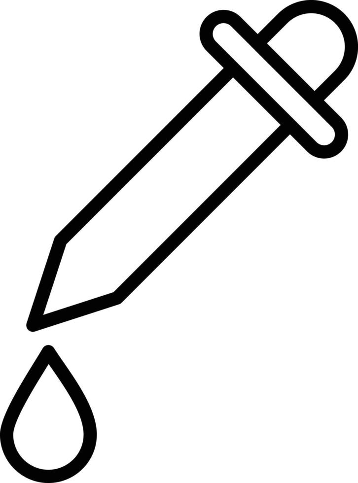Dropper Line Icon vector