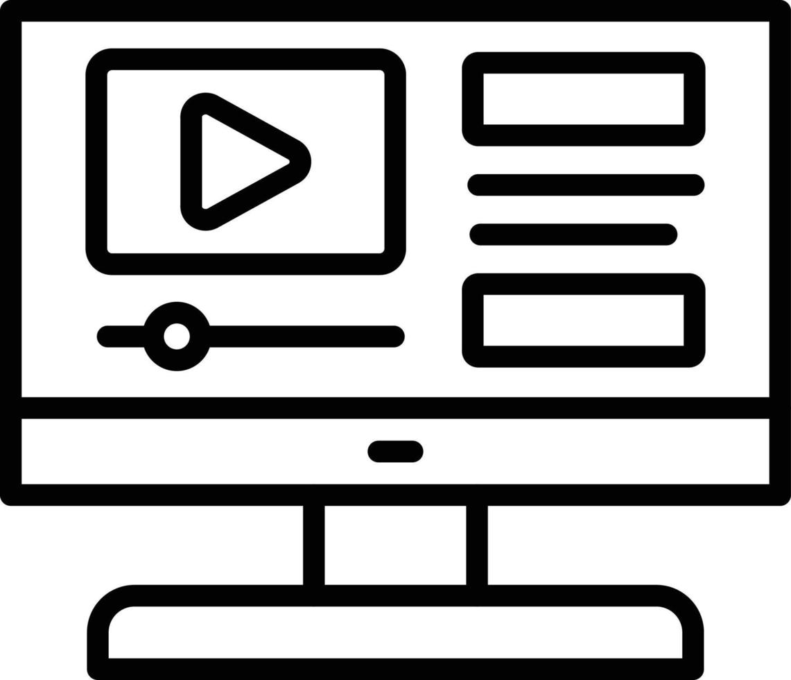 Online Streaming  Icon vector