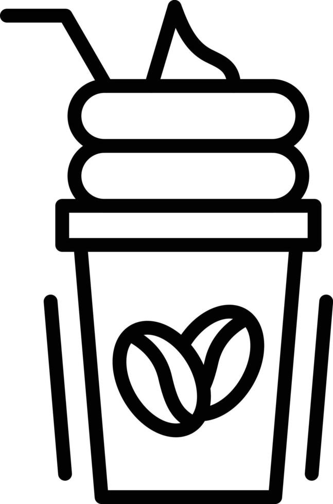 Frappe Line Icon vector