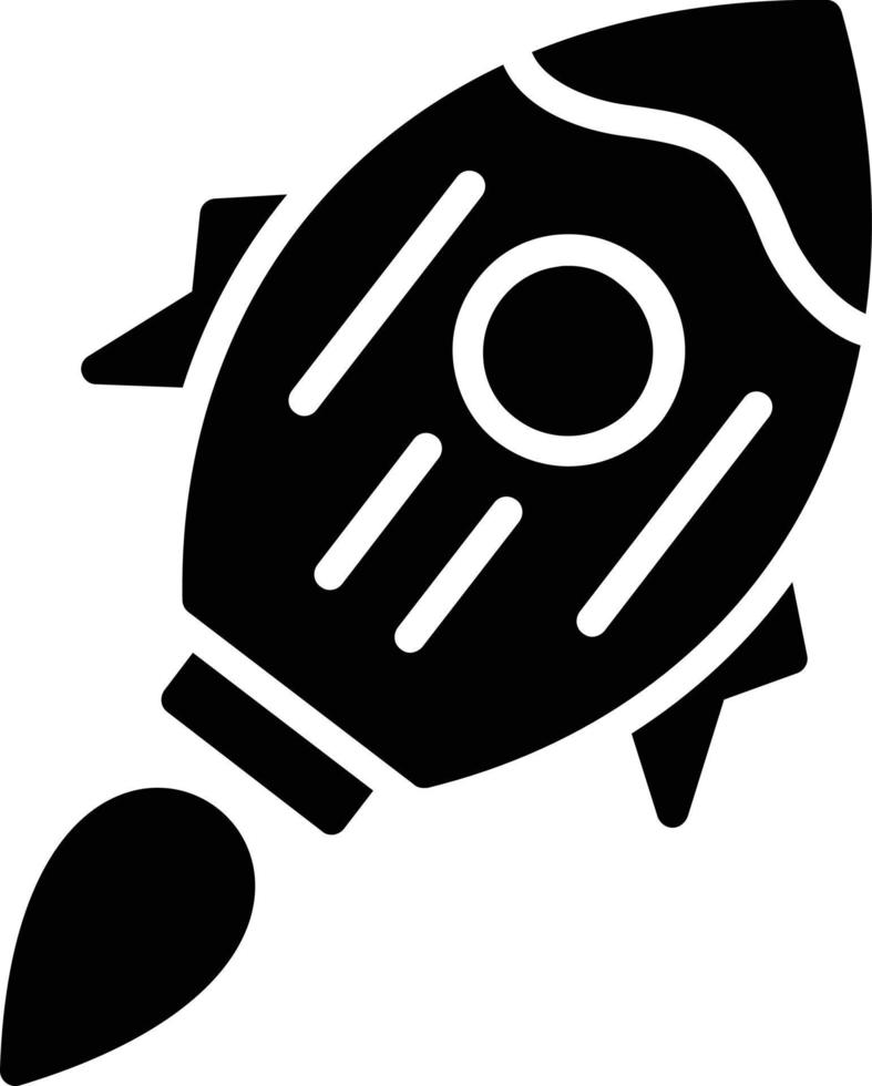 Rocket Glyph Icon vector
