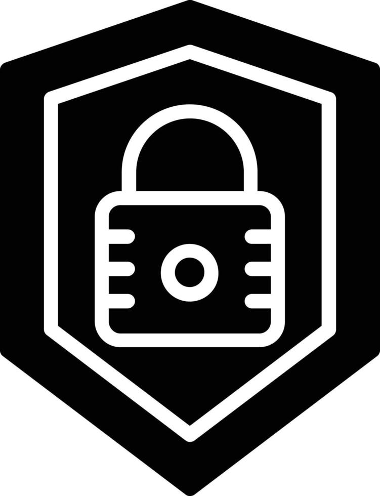 Security Glyph Icon vector