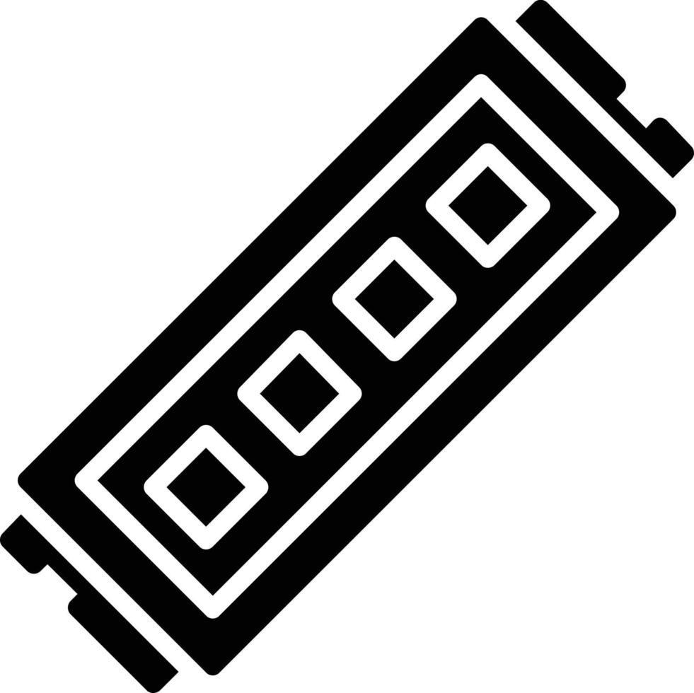 SSD Glyph Icon vector