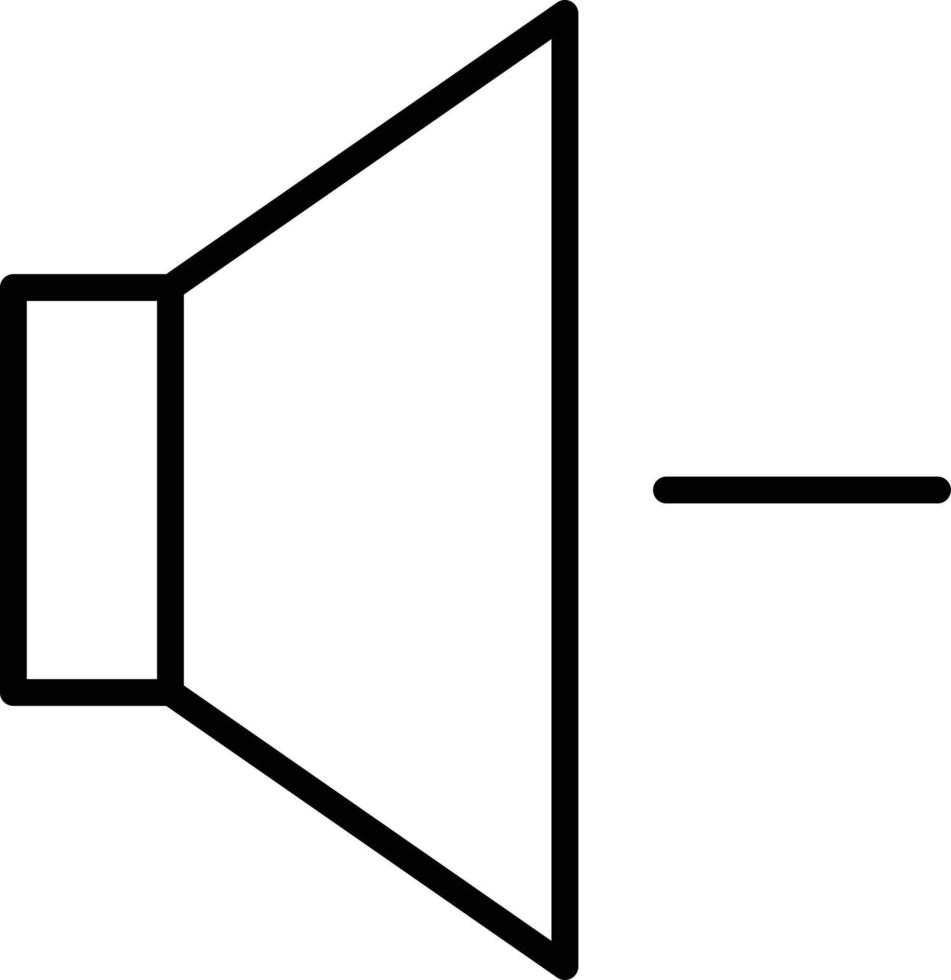 Volume Down Line Icon vector
