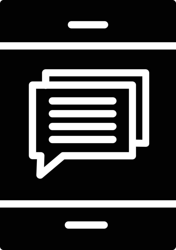 Conversation Glyph Icon vector