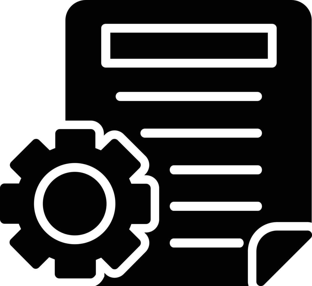 Document Glyph Icon vector