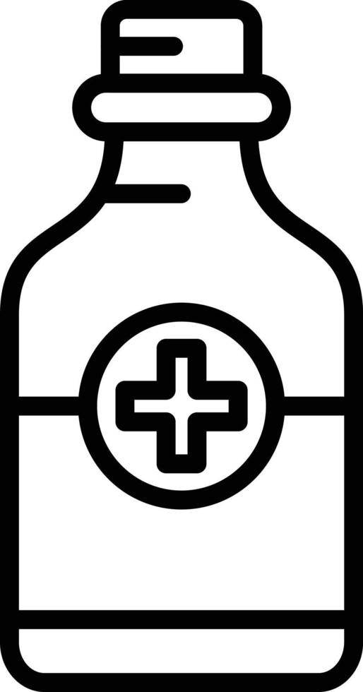 Cough Syrup Line Icon vector