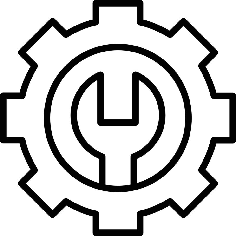 Setting Line Icon vector