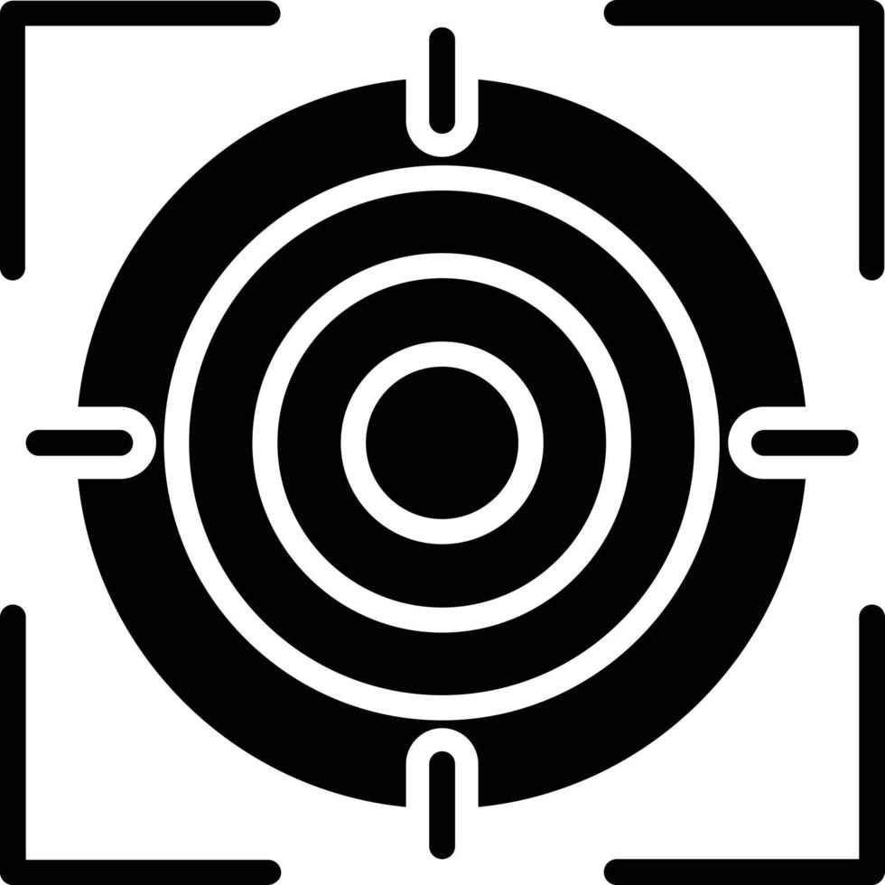 Target Glyph Icon vector