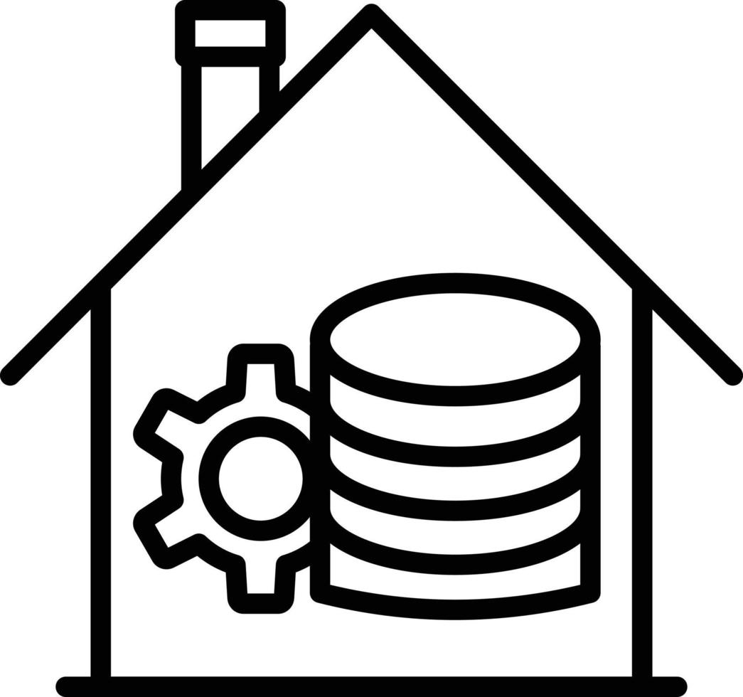 icono de almacén de datos vector