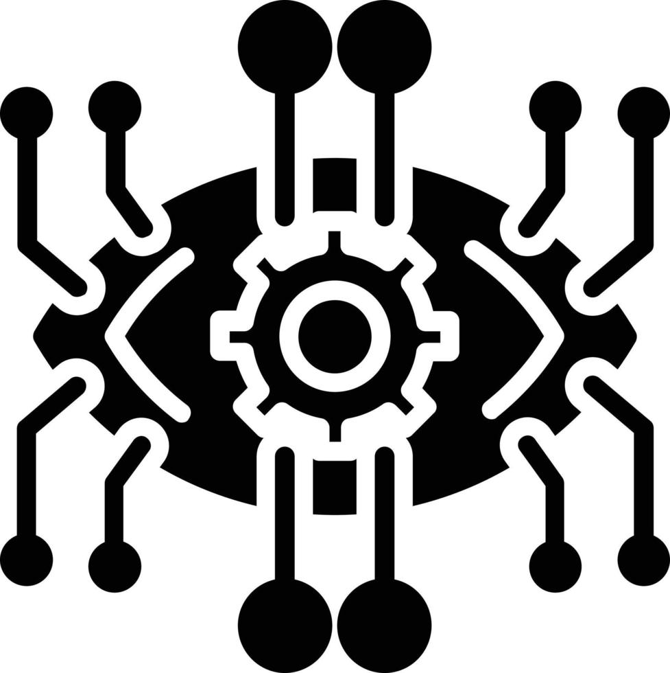 Implant Glyph Icon vector