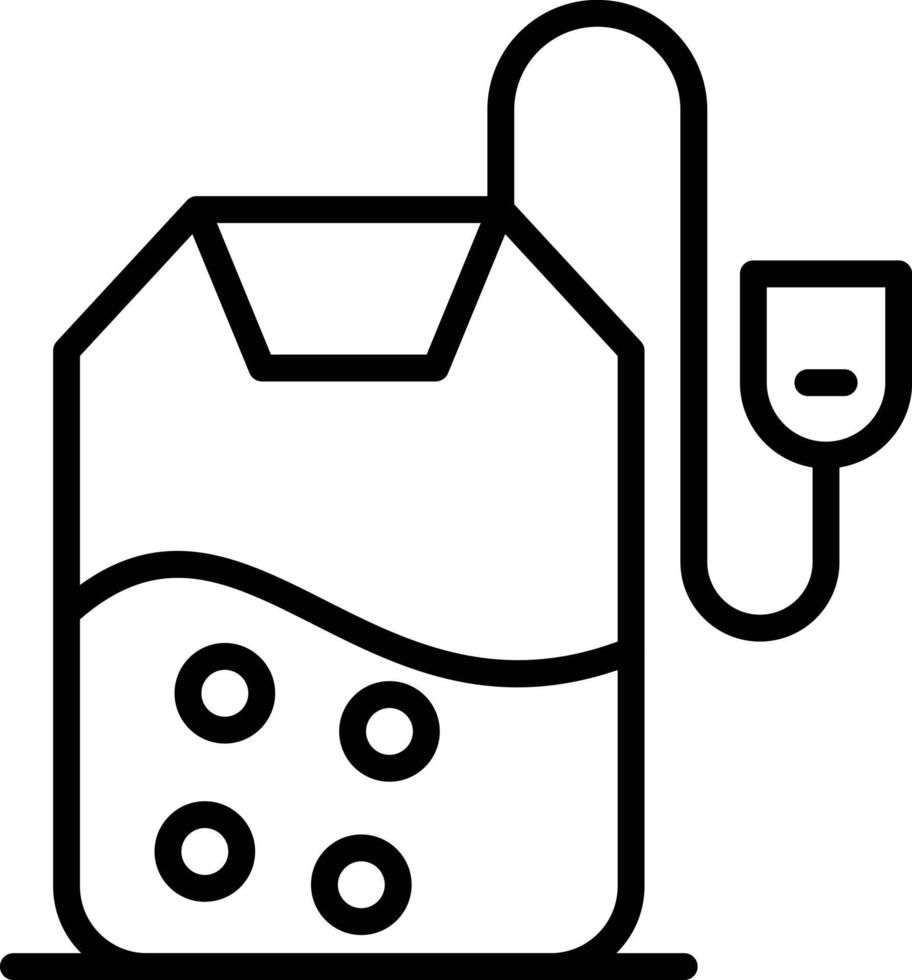 Tea Bag Line Icon vector