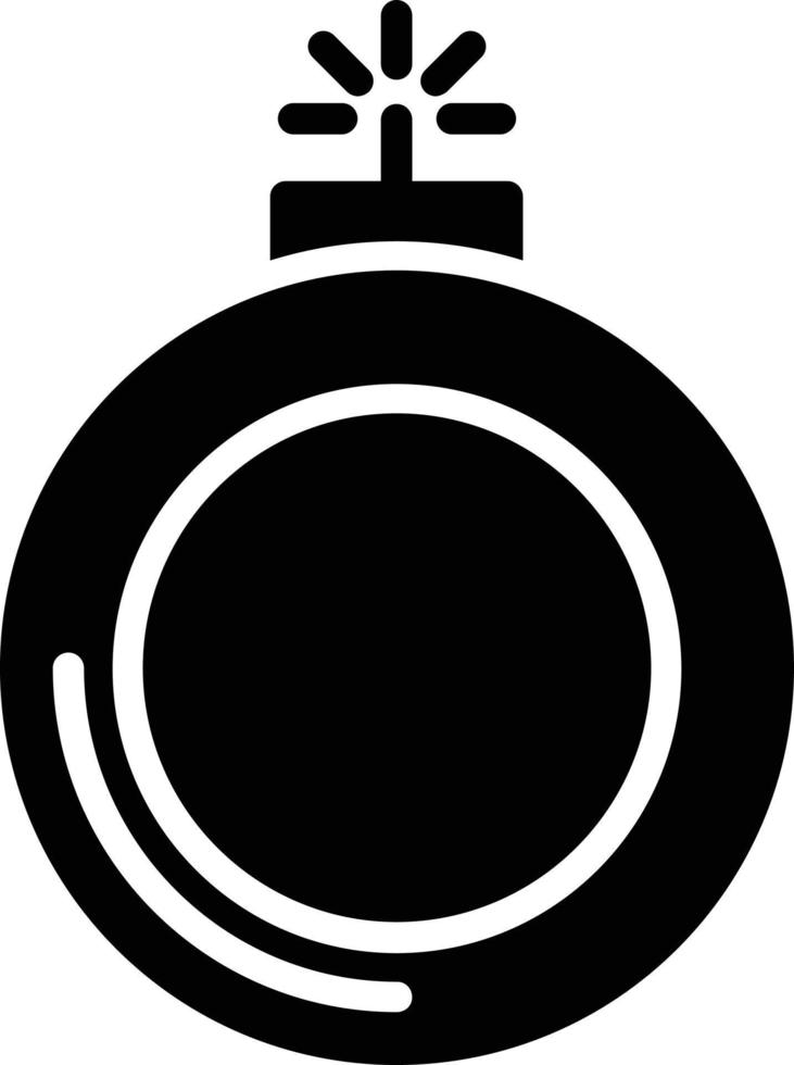 Bomb Glyph Icon vector