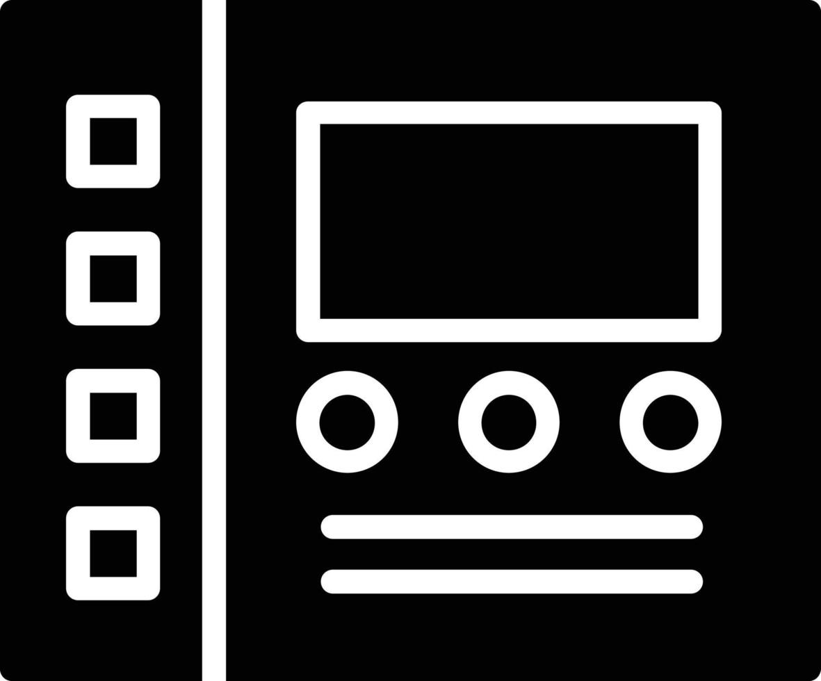 Control Panel Glyph Icon vector