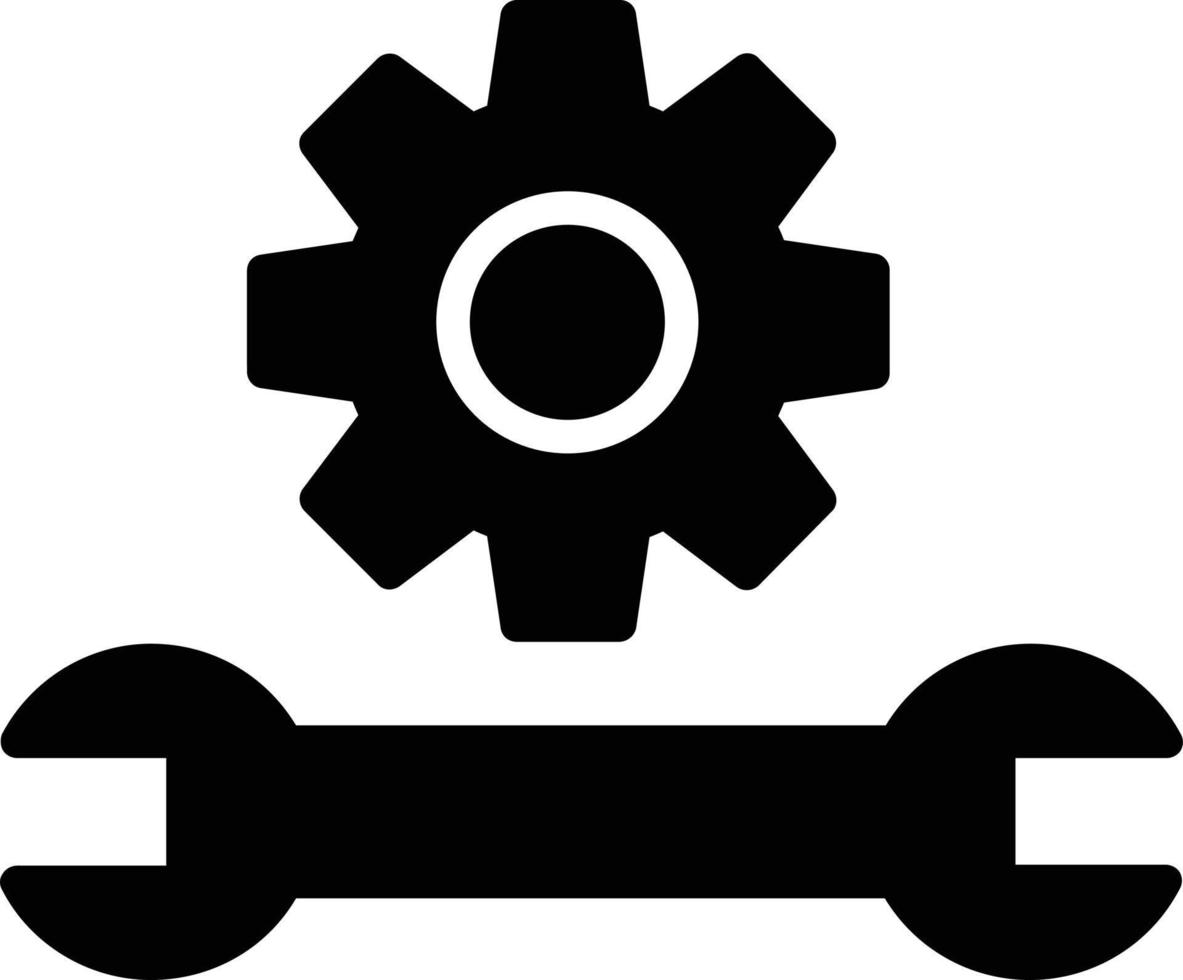 Maintenance Glyph Icon vector