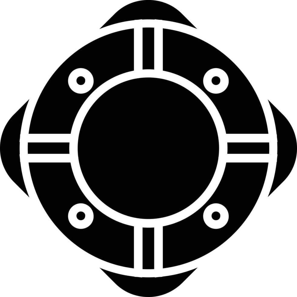 Life Preserver Glyph Icon vector
