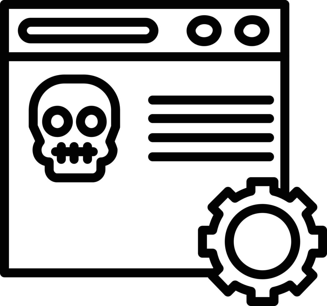 Scam Line Icon vector