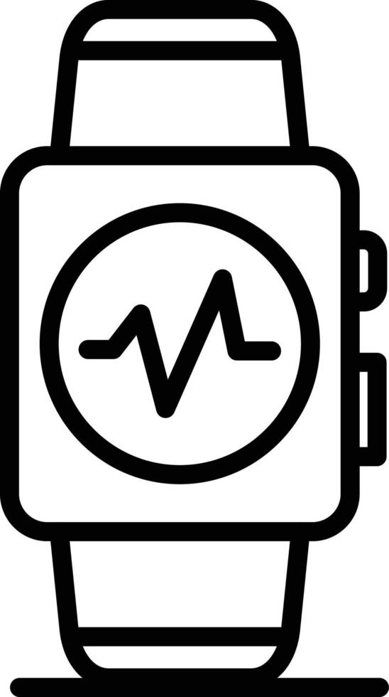Fitness Tracker Line Icon vector