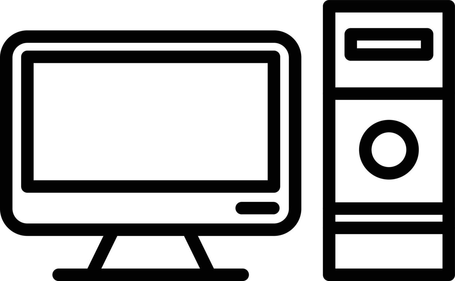 Computer Line Icon vector