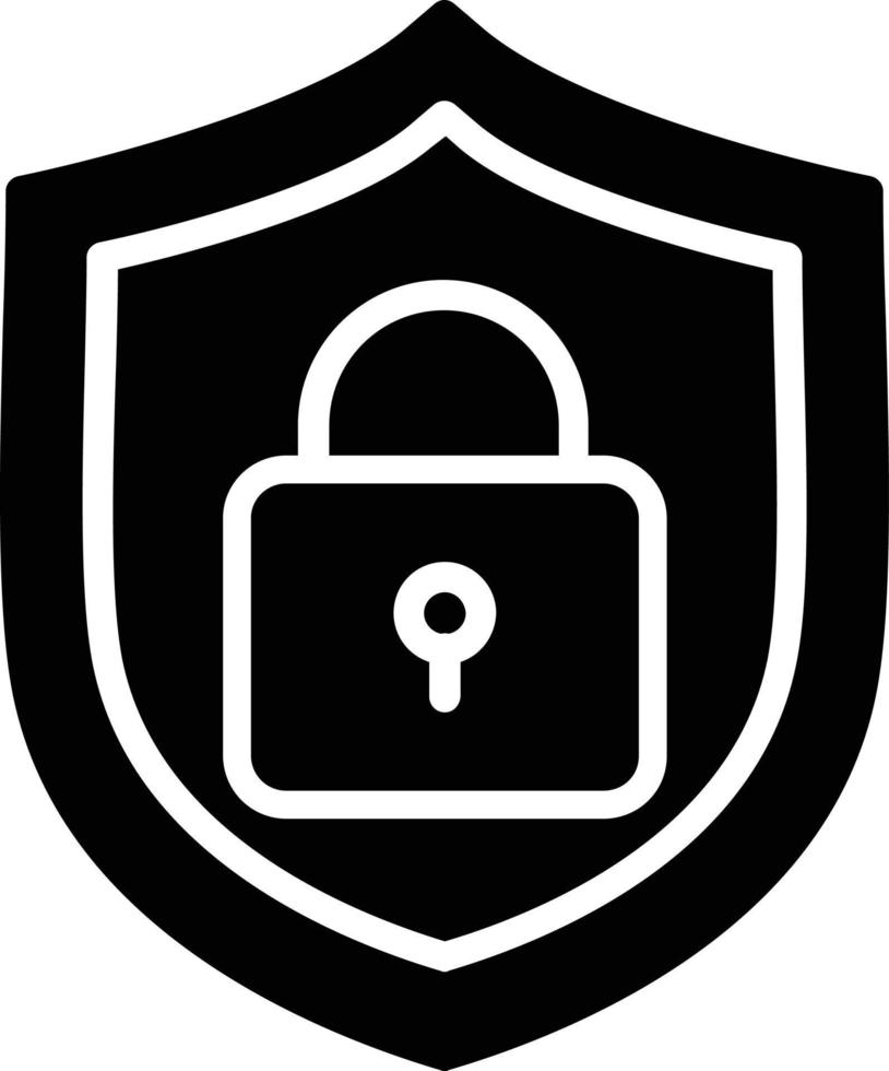 Security Glyph Icon vector