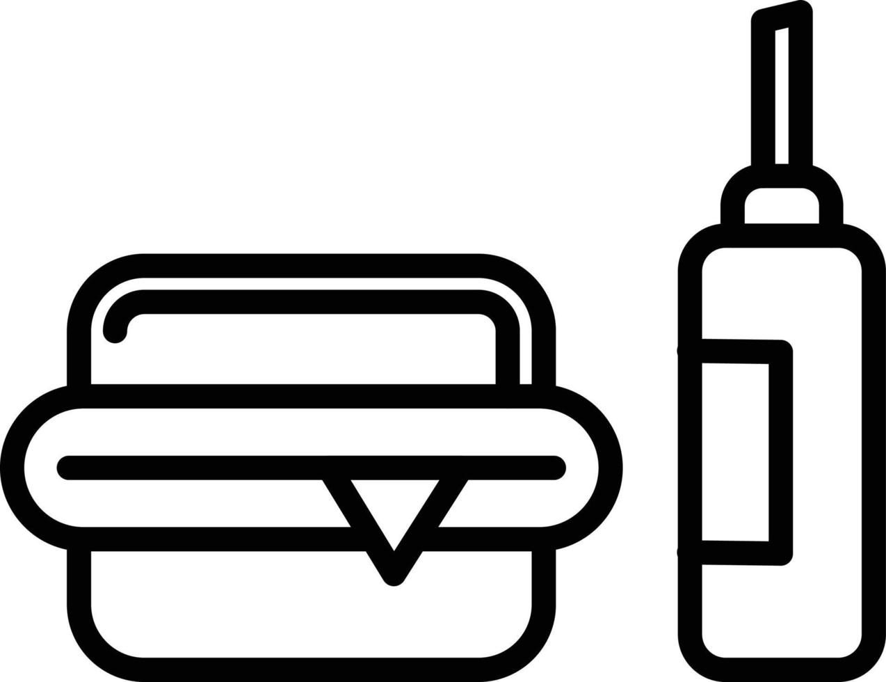 Fast Food Line Icon vector