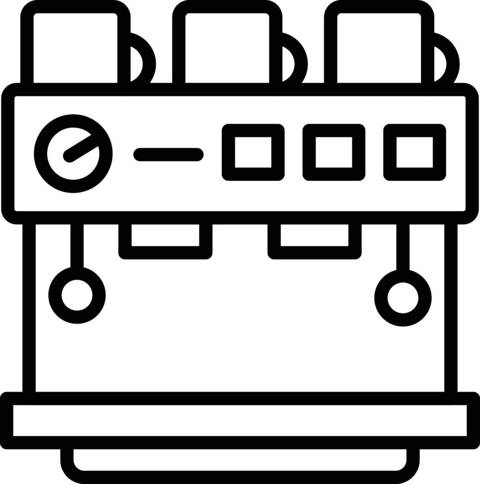 Espresso Machine Line Icon vector