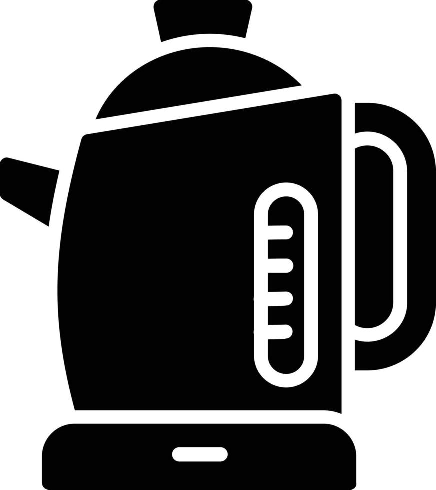 Electric Kettle Glyph Icon vector